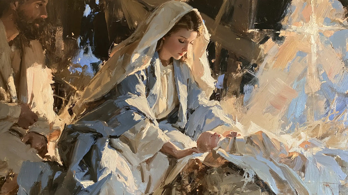 The Nativity — The Swaddling in a Pearly Gleam