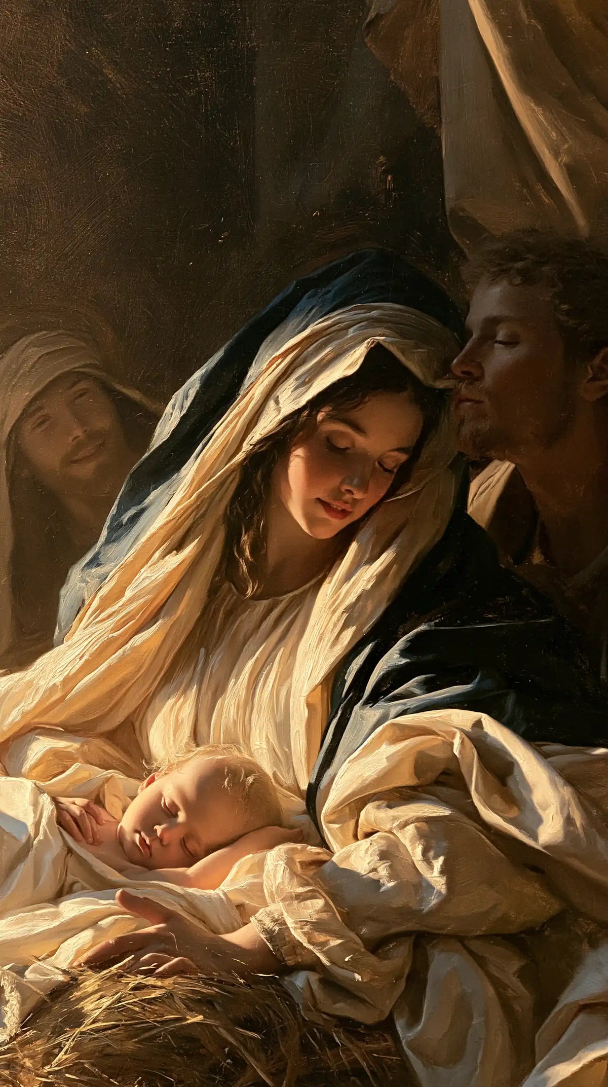The Nativity — The Smile Within the Luminous Veil