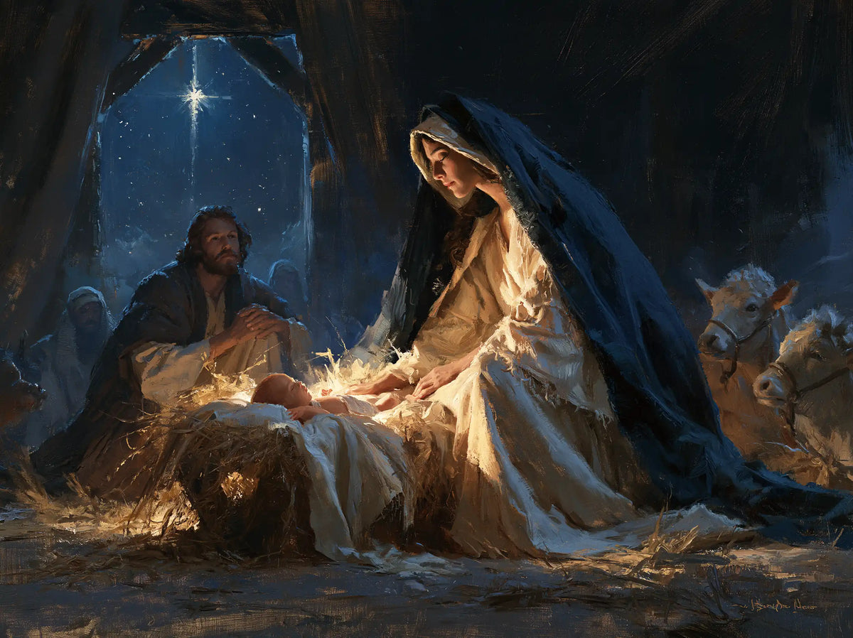 The Nativity — The Cradle Beneath the Vault of Stars
