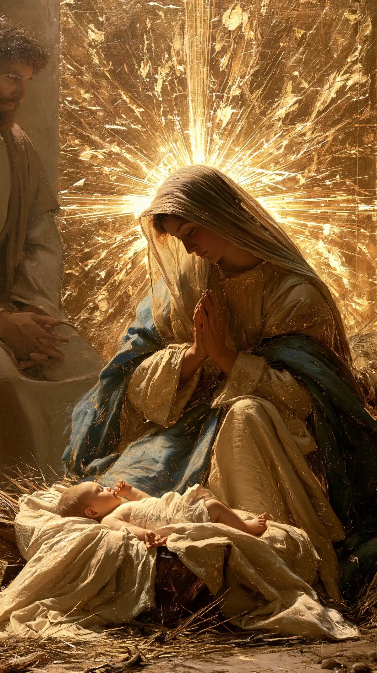 The Nativity — Prayer Beneath the Long-Flamed Sun