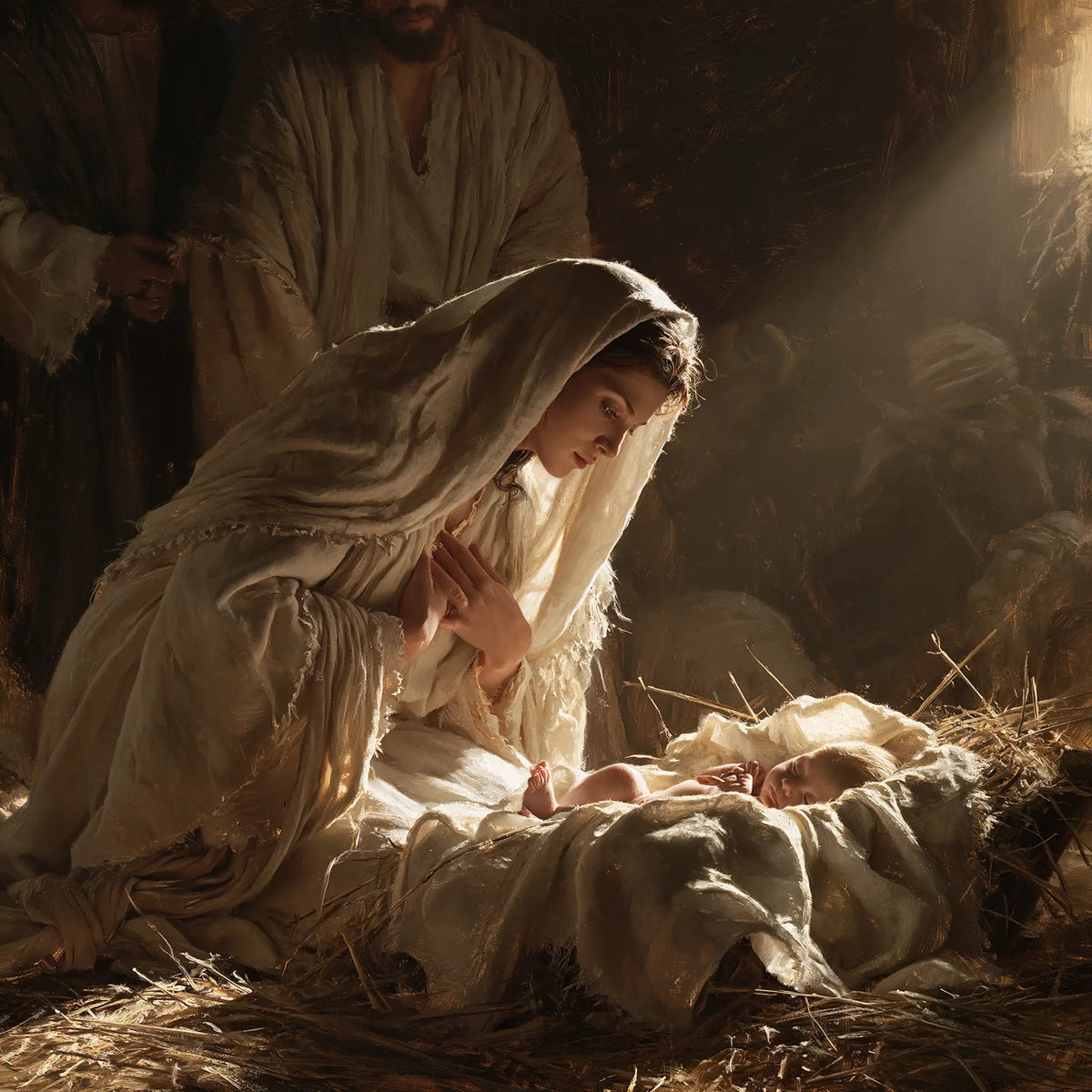 The Nativity — Repose Beneath the Linen Veil