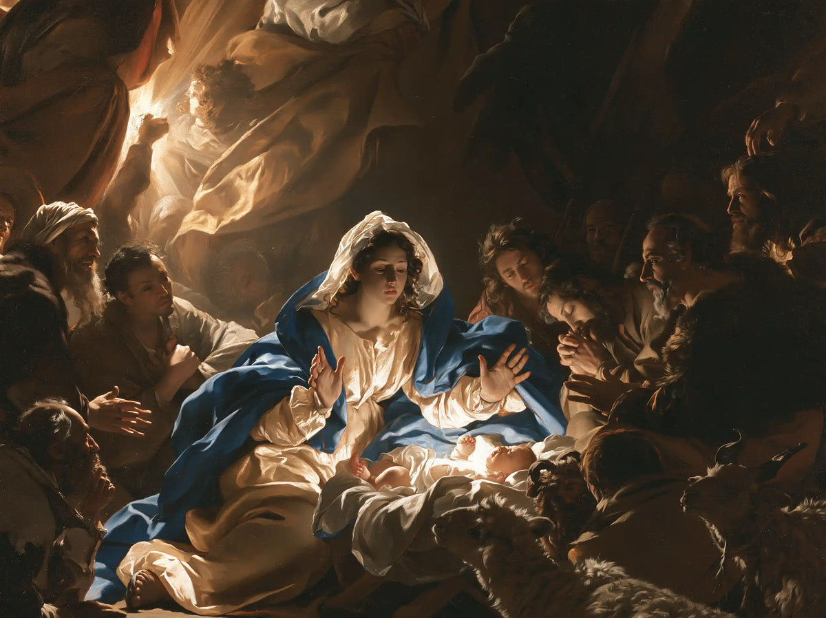 The Nativity — Palms in the Light of the Cradle