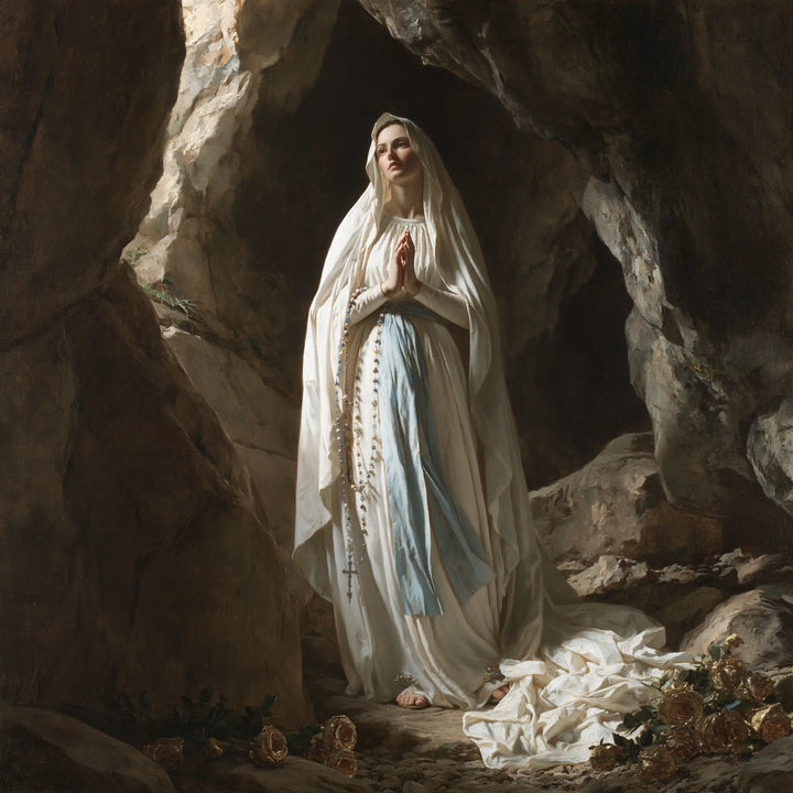 Our Lady of Lourdes at the Grotto · Square no. 6