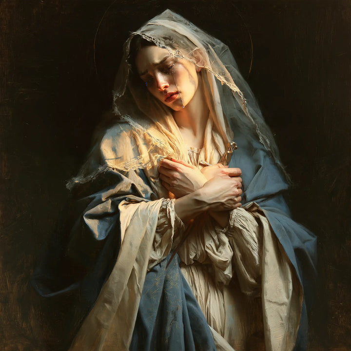 Our Lady of Sorrows - Mary Clasping Her Heart · Square n° 2