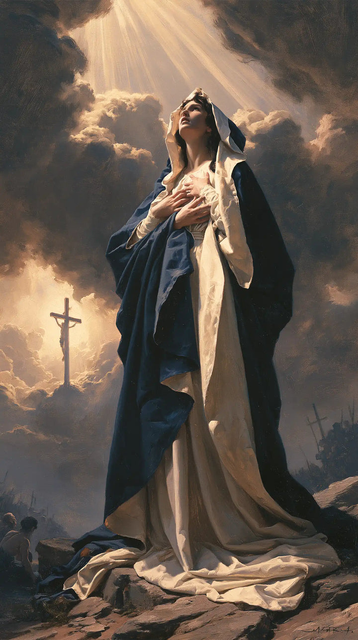 Our Lady of Sorrows — The Face Offered to the Heavenly Beam