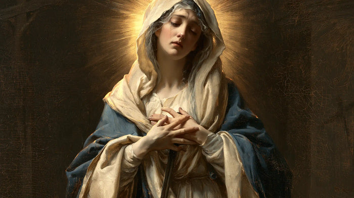 Our Lady of Sorrows — The Halo above the Closed Eyelid
