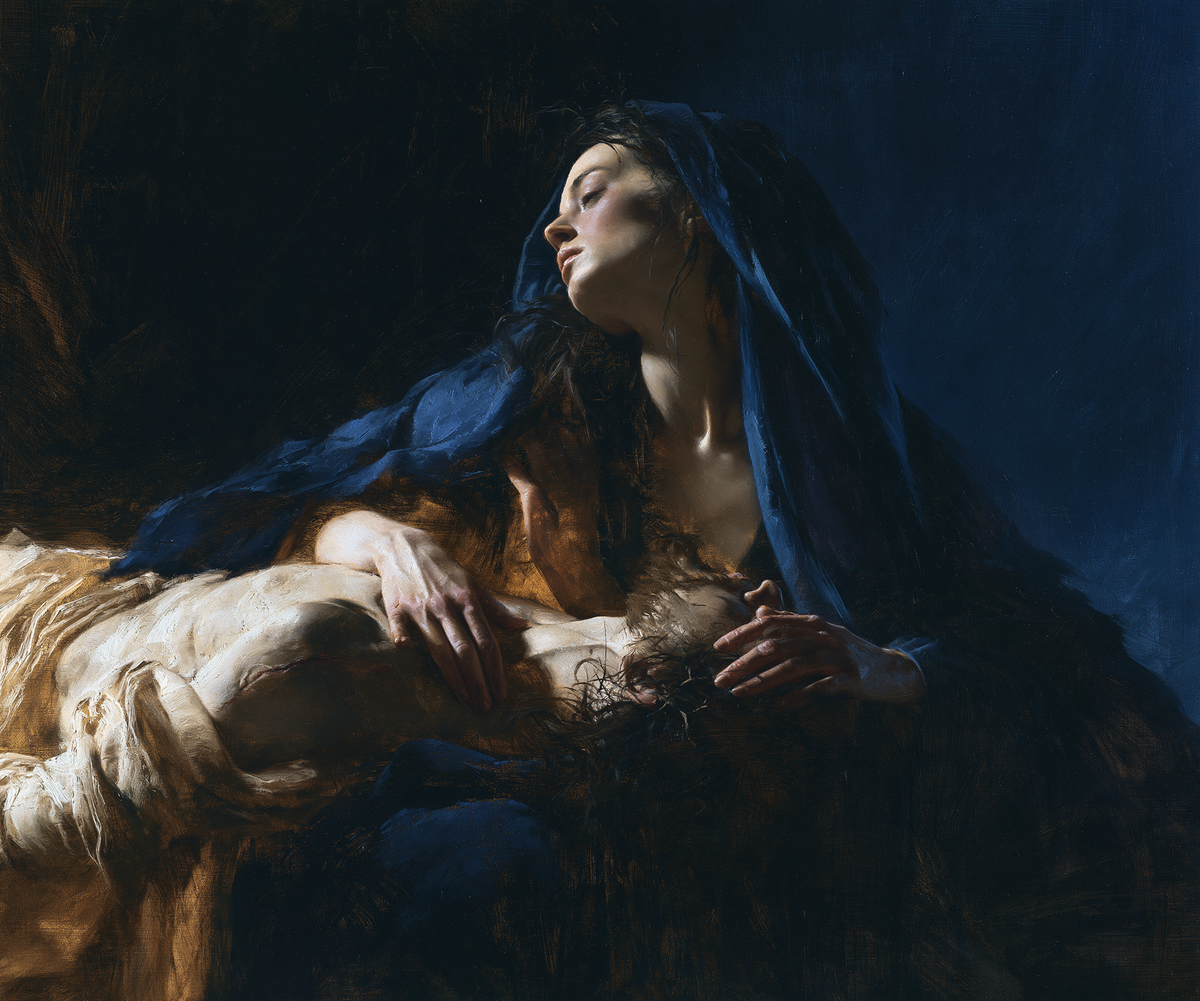 La Pietà - Light-dark midnight blue · Landscape n° 1