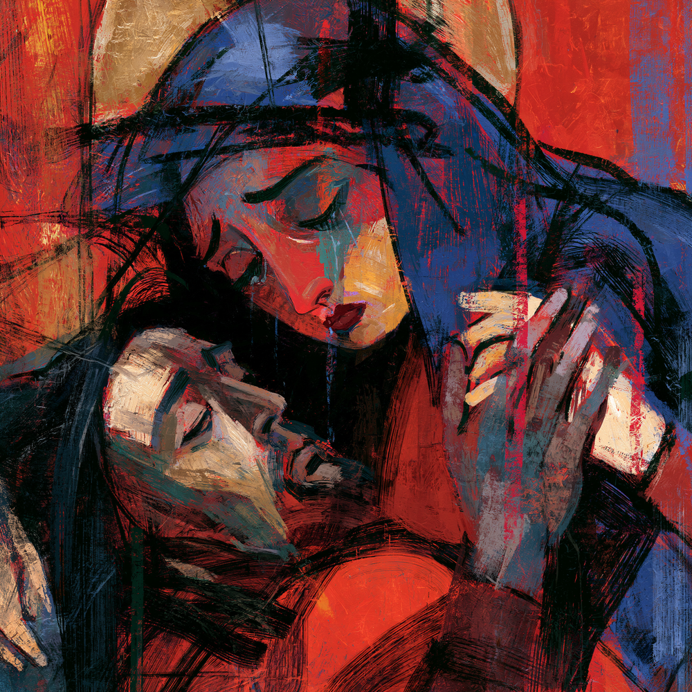 The Pietà - Expressionist · Square n° 3 - Christian art