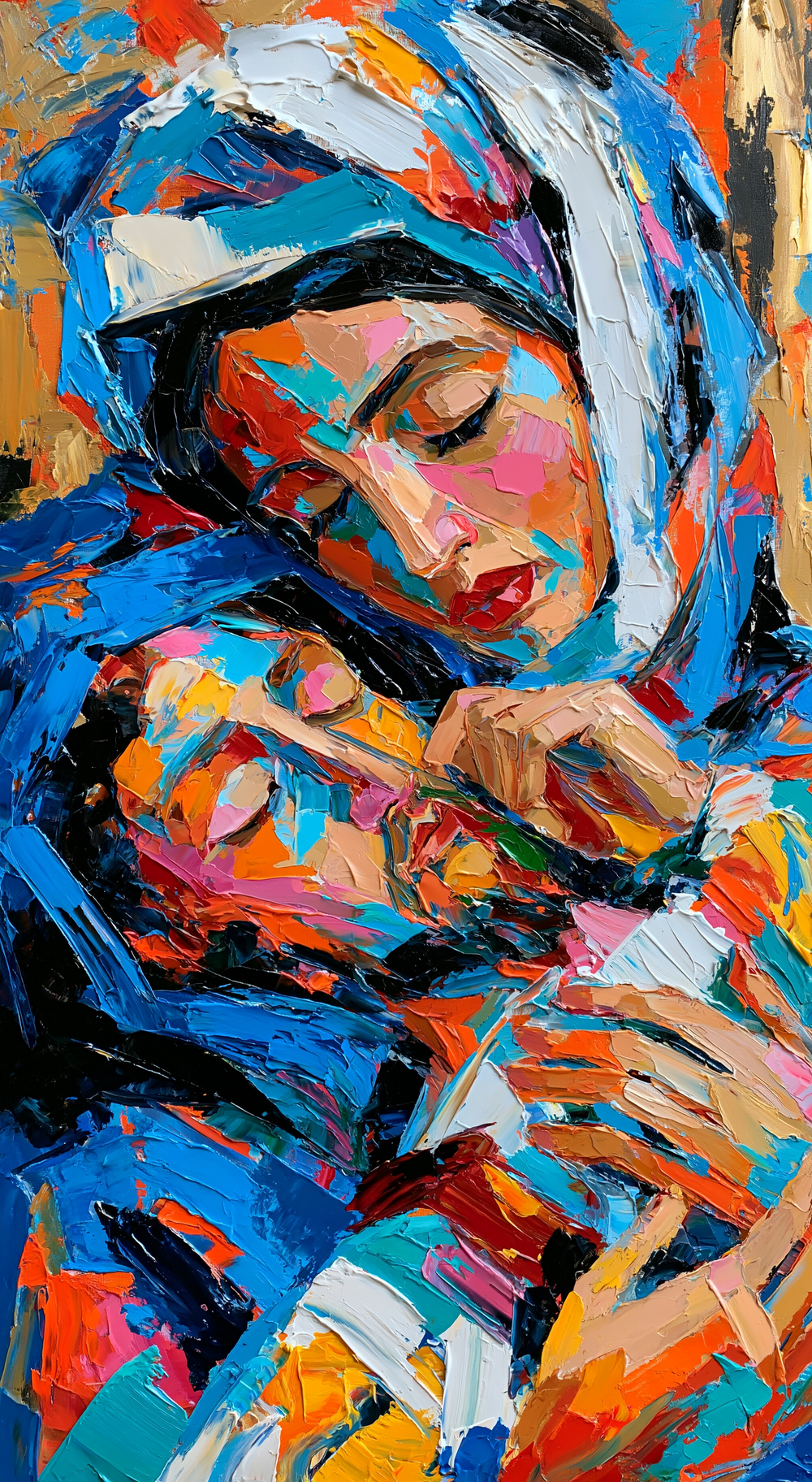 The Pietà - Expressionist · Portrait n° 4 - Christian art