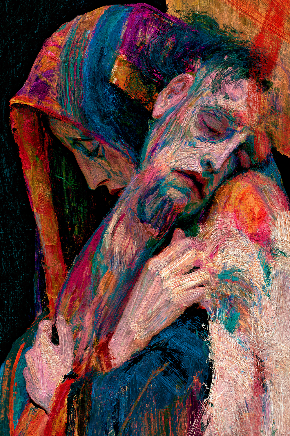 The Pietà - Expressionist · Portrait n° 8 - Christian art