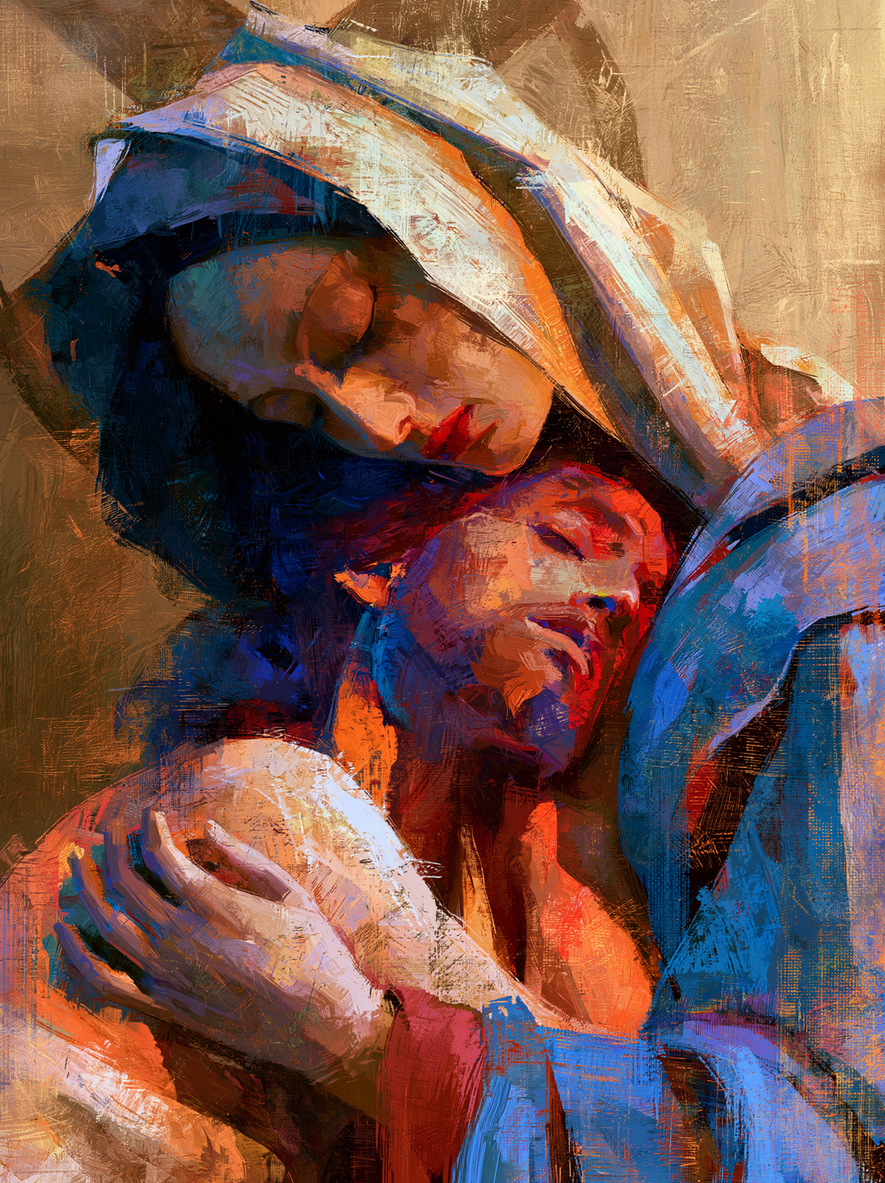 The Pietà - Expressionist · Portrait n° 9 - Christian art