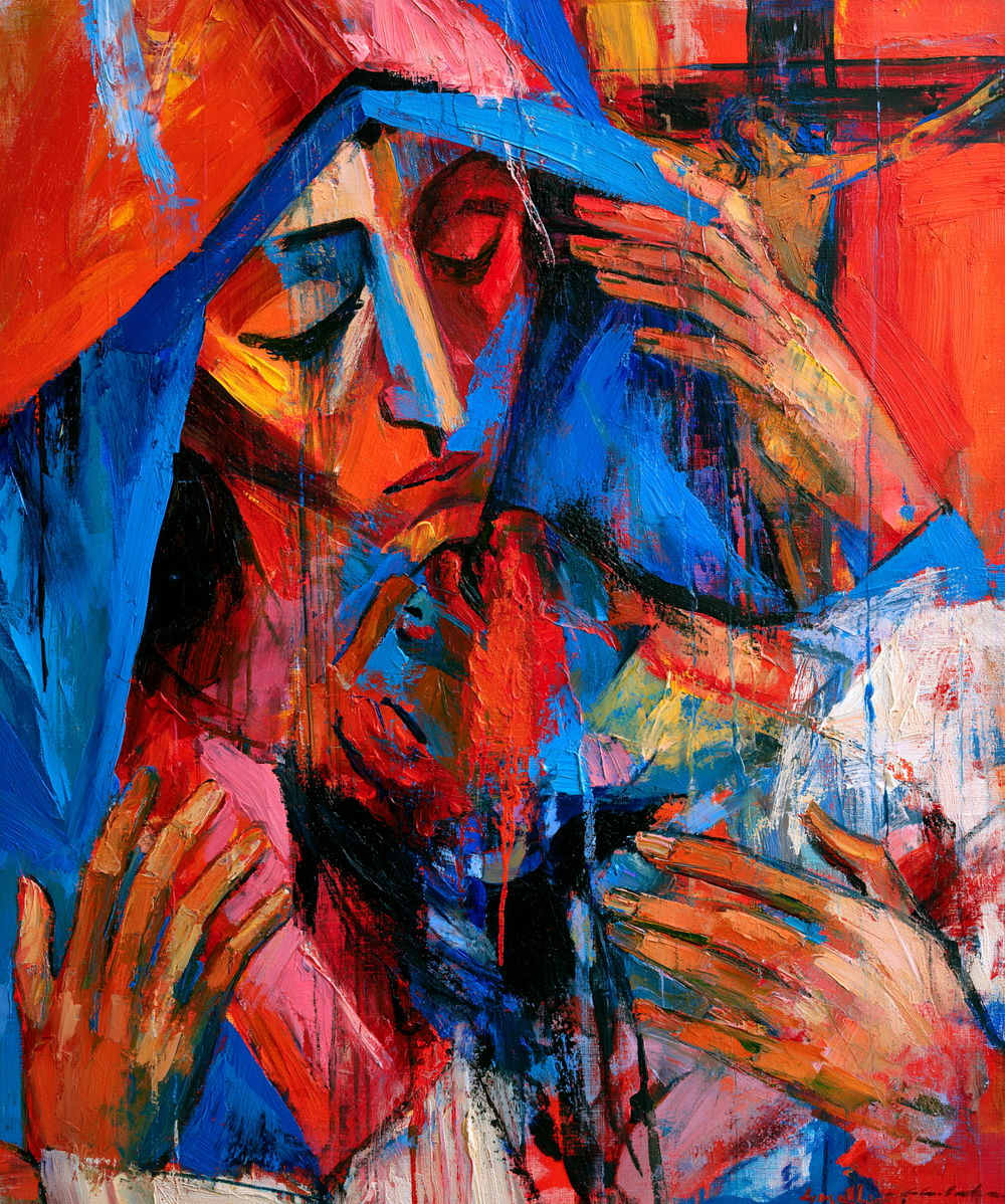 The Pietà - Expressionist · Portrait n° 13 - Christian art