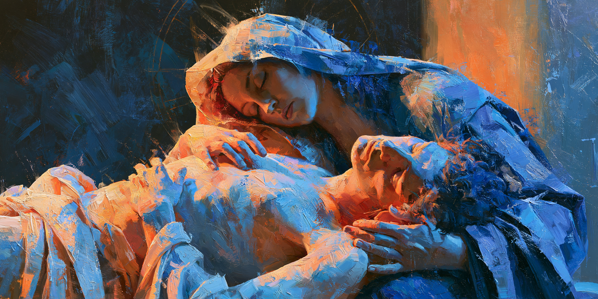 The Pietà - Impressionist · Landscape n° 14 - Christian art