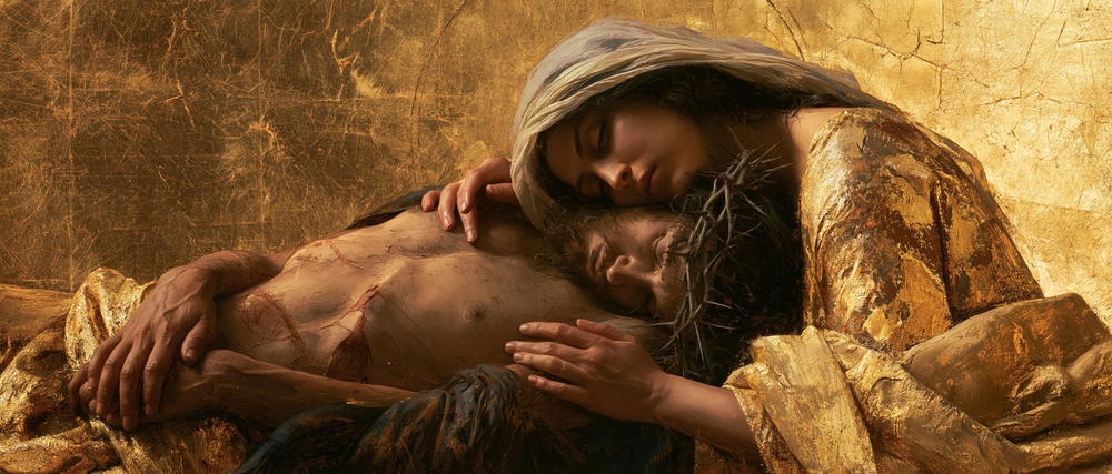 The Pietà - Sacred Gold · Landscape n° 8 - Christian art