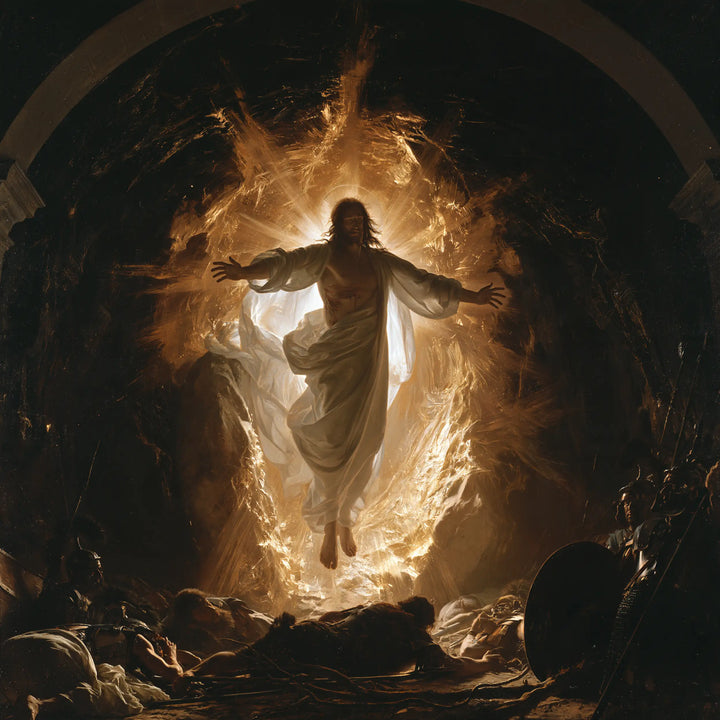 The Resurrection of Jesus Christ - Black and Gold · Square n° 4