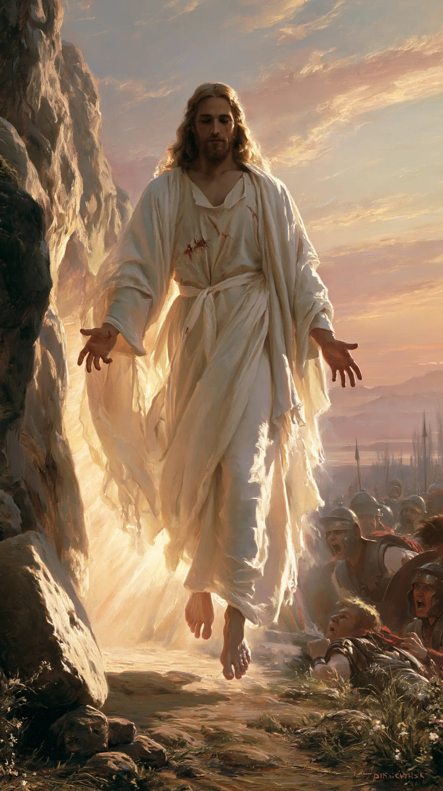 The Resurrection of Jesus Christ — The White Step along the Rock Face