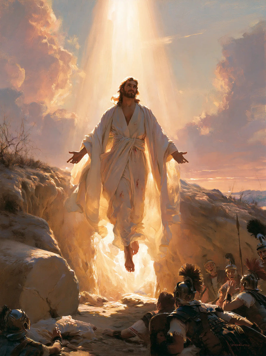 The Resurrection of Jesus Christ — The Face beneath the Column from Heaven