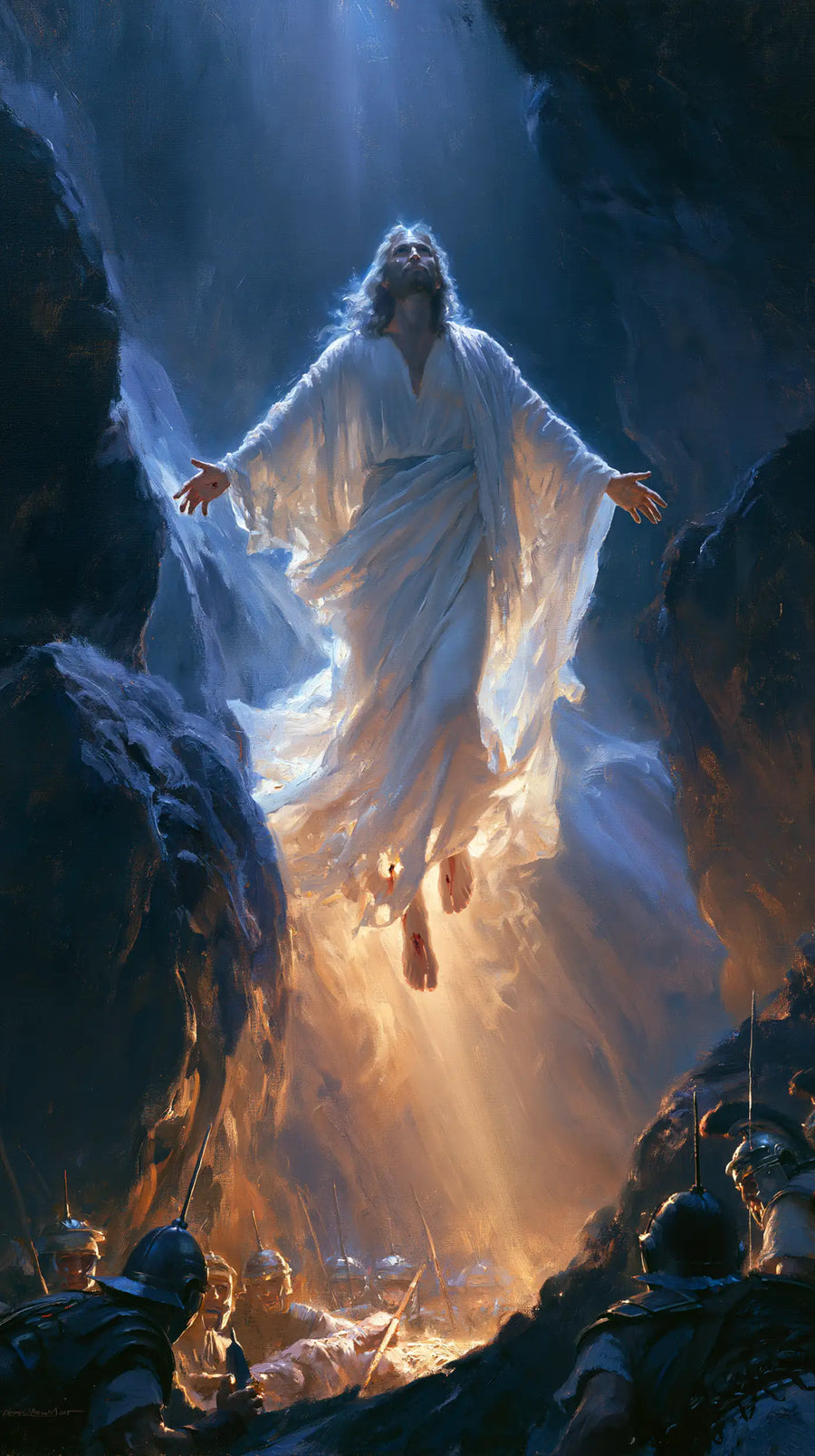 The Resurrection of Jesus Christ - Midnight-blue Chiaroscuro · Portrait n° 10