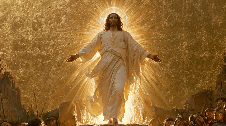 The Resurrection of Jesus Christ — Life in a Sky of Rumpled Gold