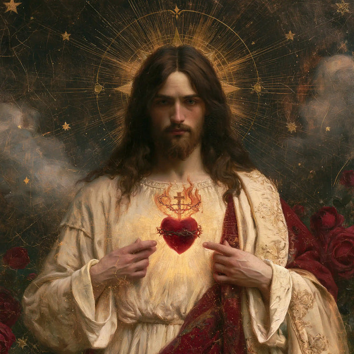 Sacred Heart of Jesus – Symbolist · Square no. 2