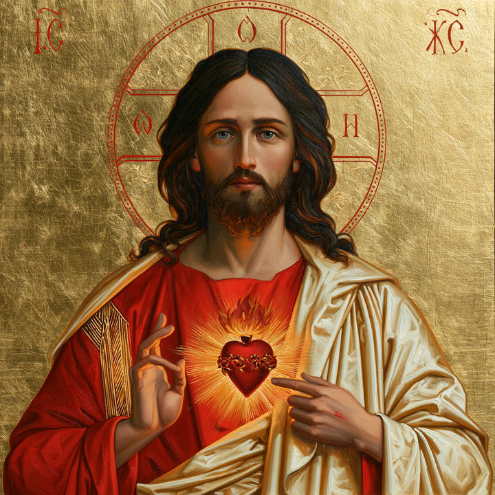 Sacred Heart of Jesus - Contemporary Byzantine · Square n° 6