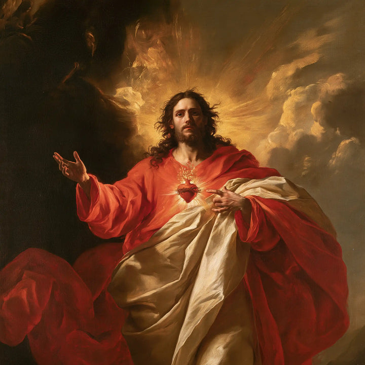 Sacred Heart of Jesus - Theatrical Baroque · Square n° 2