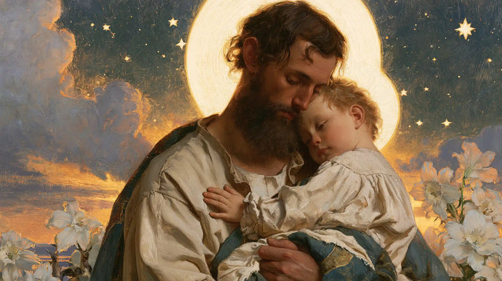 Saint Joseph with the Child Jesus – Symbolist · Landscape no. 12