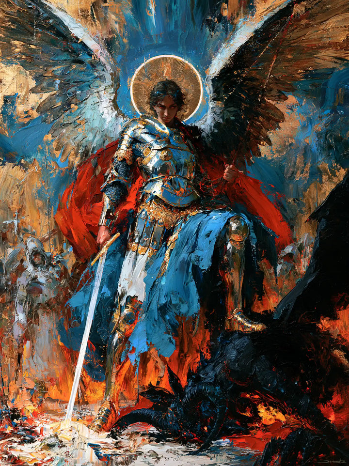 Saint Michael the Archangel – Expressionist · Portrait no. 15