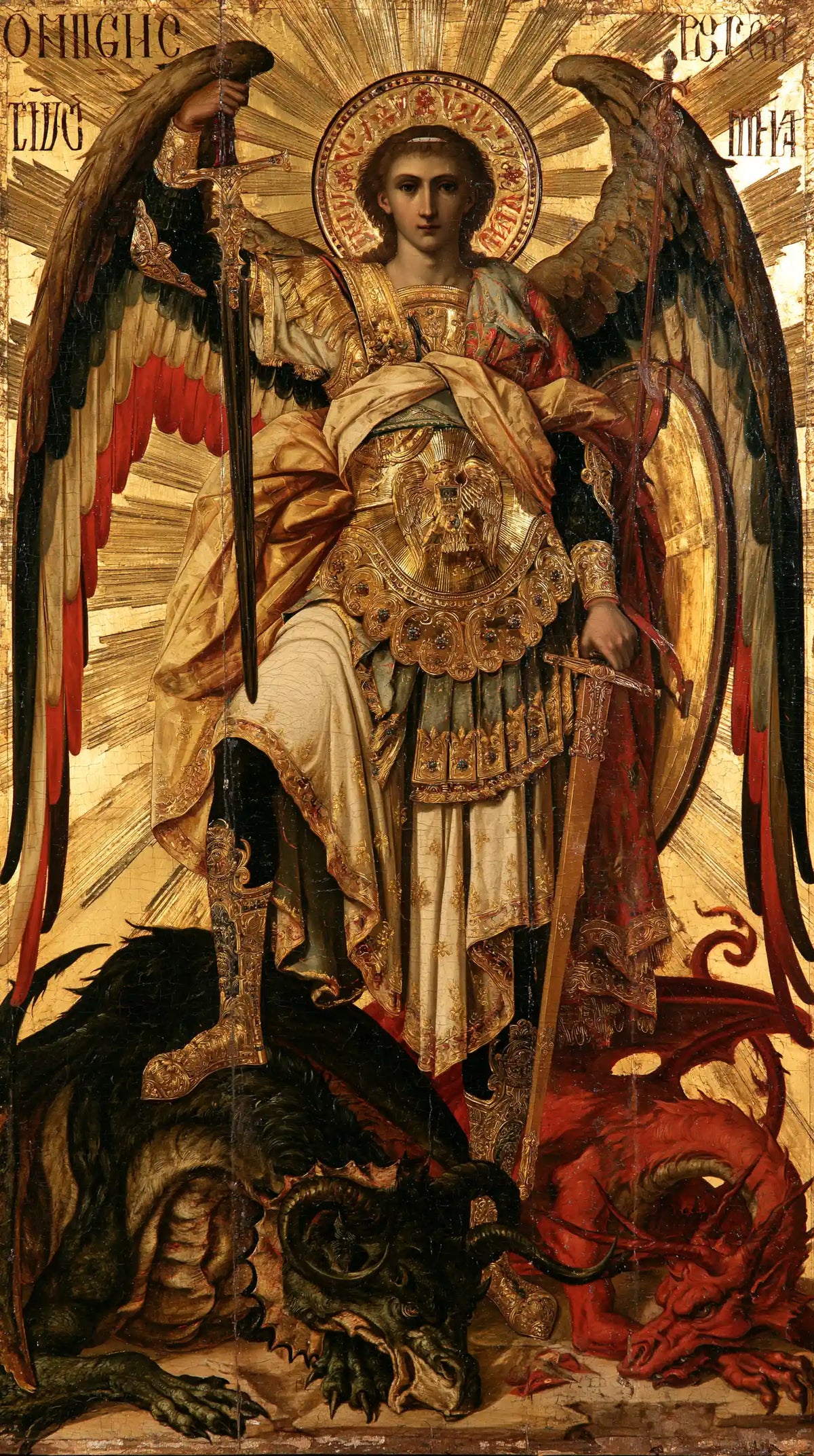 Saint Michael the Archangel – Sacred Gold · Portrait no. 8