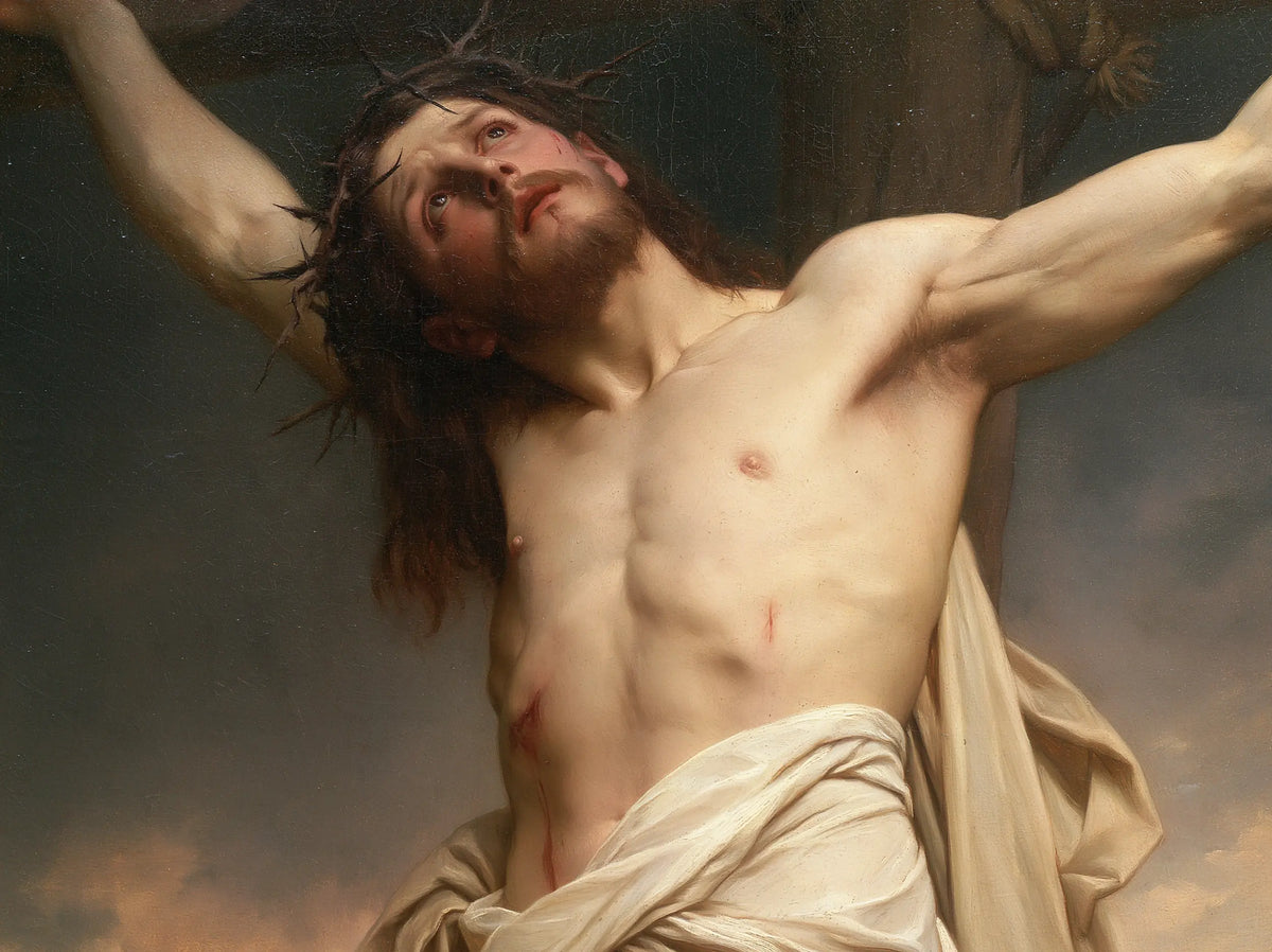 The Crucifixion – Ruby Prayer Beneath the Cross