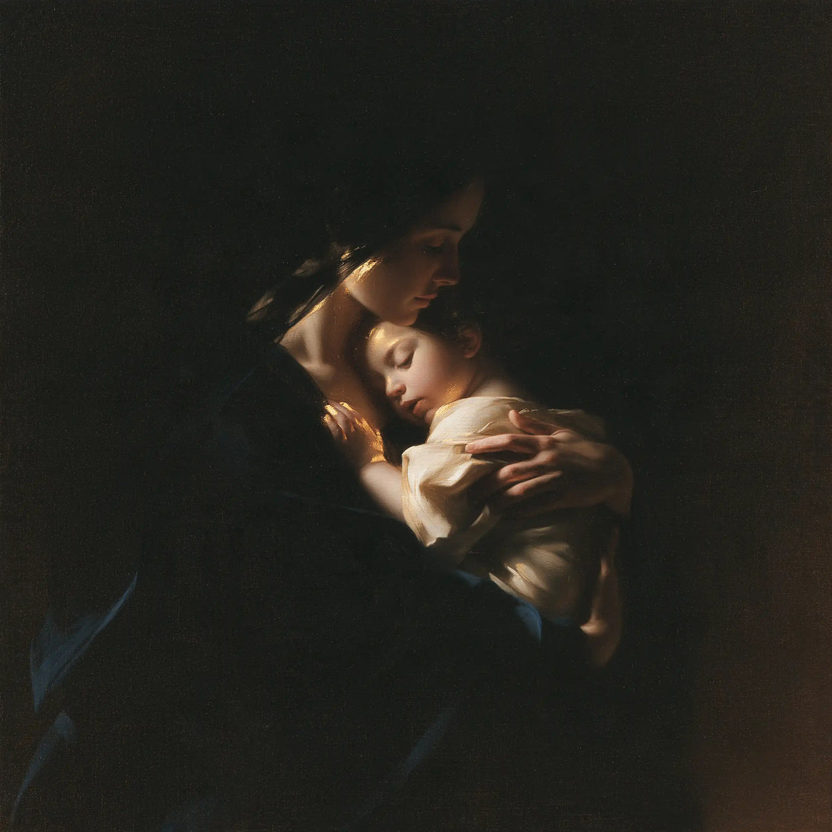 The Virgin and Child — Sleep at the Edge of the Embrace