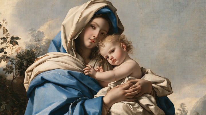 Virgin Mary and Child Jesus - Florentine Renaissance · Landscape n° 21