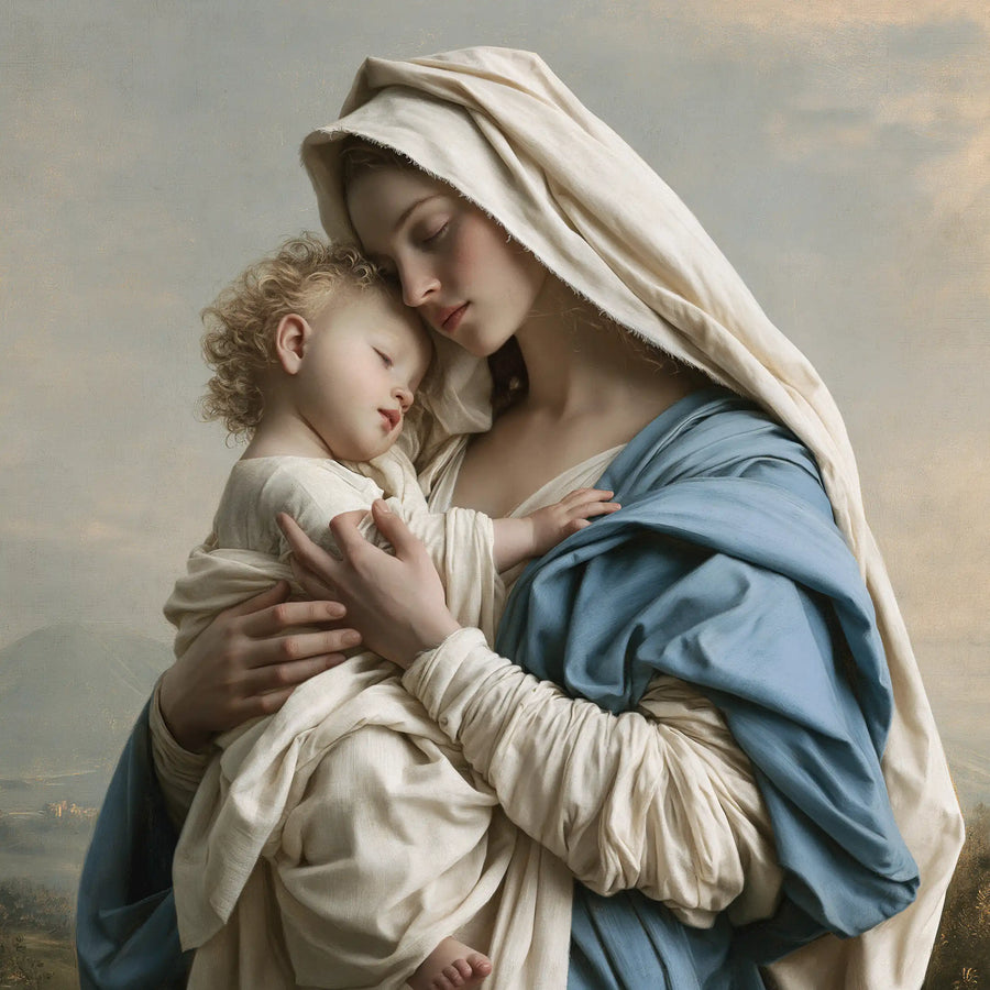 Virgin Mary and Child Jesus - Florentine Renaissance · Square n° 2