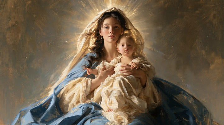 Virgin Mary and Child Jesus - Mary Presenting the Child Jesus · Landscape n° 19
