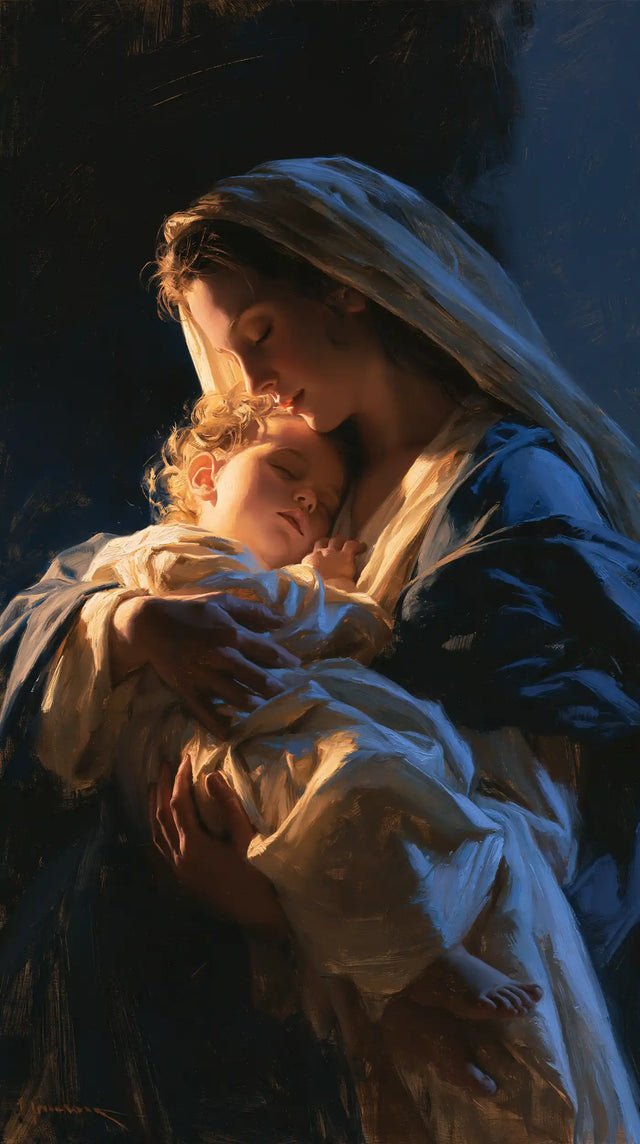 The Virgin and Child — The Glow upon the Little Sleeper’s Brow