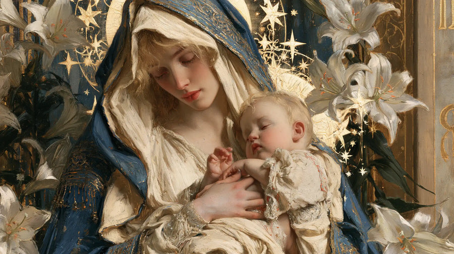 Virgin Mary and Child Jesus - Symbolist · Landscape n° 16