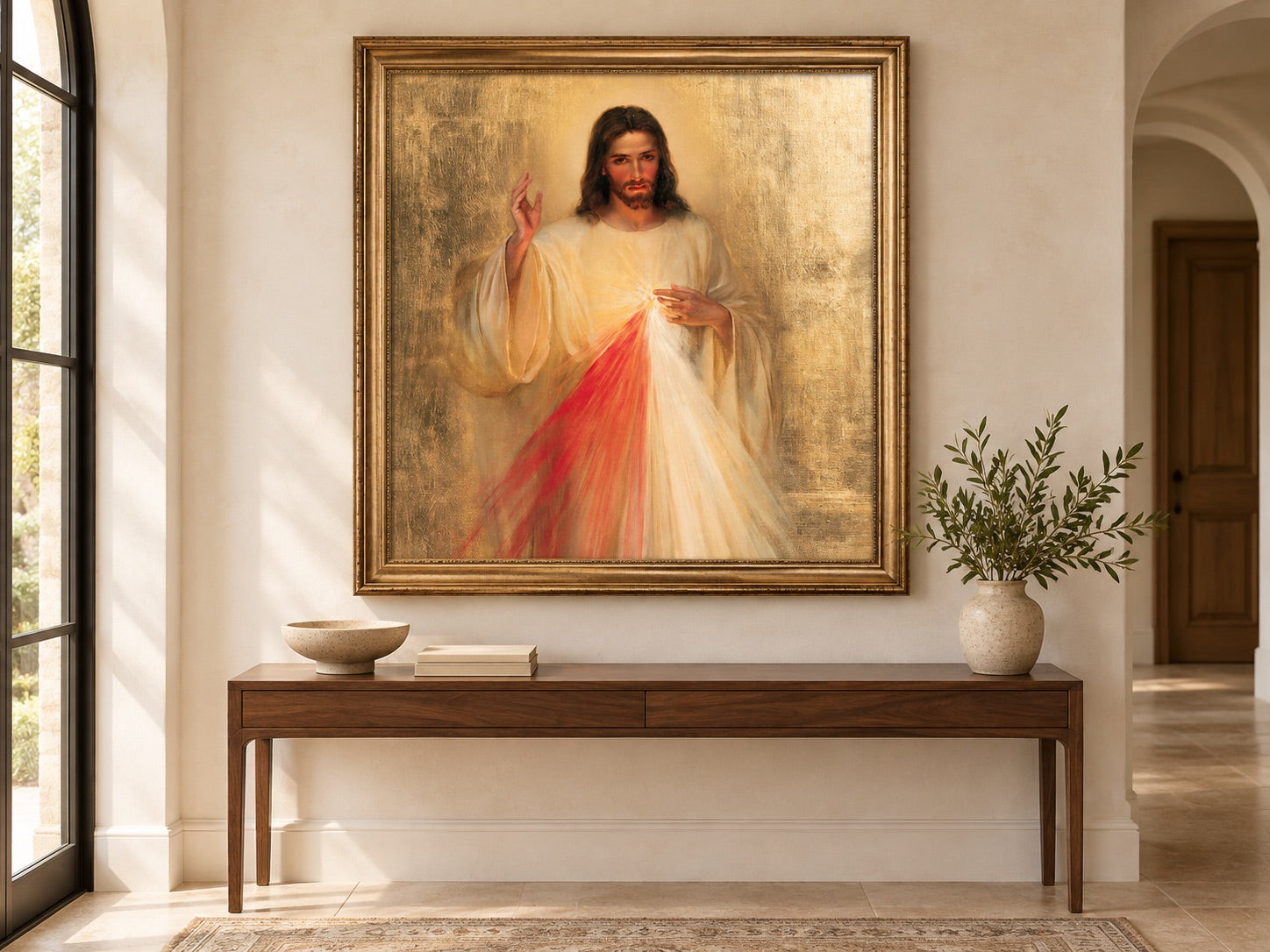 Divine Mercy in the entrance hall